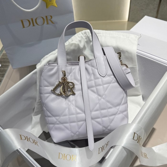 DIOR カーフレザー グレンチェック パープル、ゴールド ショルダーバッグ 小 限定版 18.0x16.0x12.0cm サイズ:18x16x12cm DIOR カーフレザー グレンチェック パープル、ゴールド ショルダーバッグ 小 限定版 18.0x16.0x12.0cm サイズ:18x16x12cm