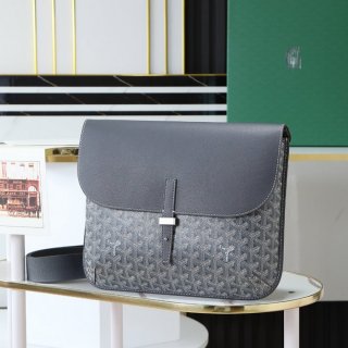 GOYARD クルシエメッセンジャー グレー サイズ:32x25cm GOYARD クルシエメッセンジャー グレー サイズ:32x25cm