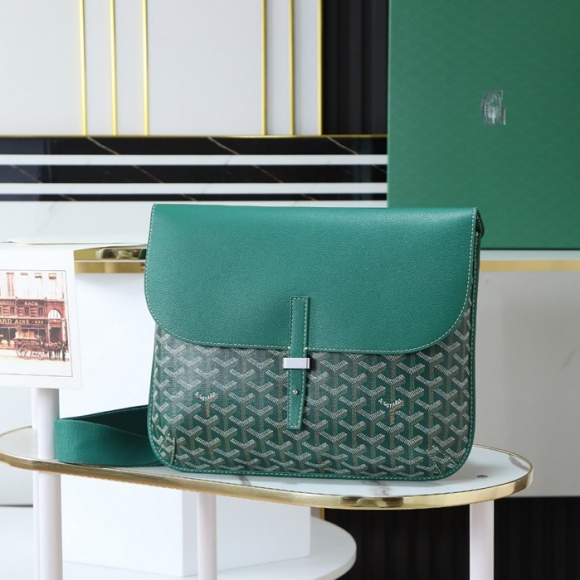 GOYARD クルシエメッセンジャー 緑 サイズ:32x25cm GOYARD クルシエメッセンジャー 緑 サイズ:32x25cm
