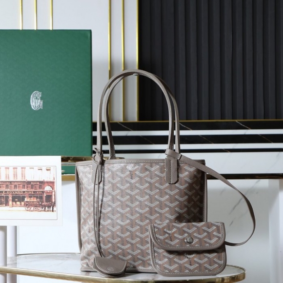 GOYARD 020660 レザー ハンドバッグ クラシック サイズ:28/20x20x10cm GOYARD 020660 レザー ハンドバッグ クラシック サイズ:28/20x20x10cm