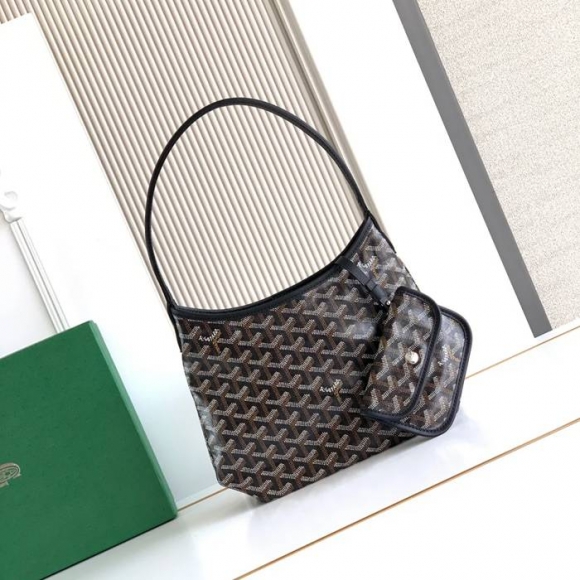 GOYARD S5505 ブラック ショルダーバッグ、流浪バッグ、ミニバッグ ミニ 25x22x11.5cm サイズ:25x22x11.5cm GOYARD S5505 ブラック ショルダーバッグ、流浪バッグ、ミニバッグ ミニ 25x22x11.5cm サイズ:25x22x11.5cm