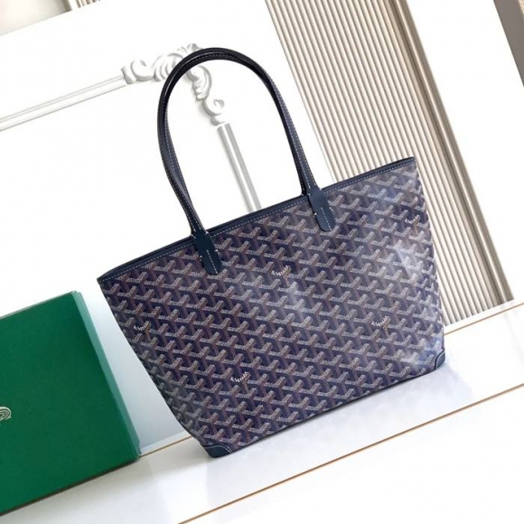 GOYARD 5508 レザー ブルー ショルダーバッグ、トートバッグ、ハンドバッグ サンルイ、レザー、小 サイズ:41/30×25×13cm GOYARD 5508 レザー ブルー ショルダーバッグ、トートバッグ、ハンドバッグ サンルイ、レザー、小 サイズ:41/30×25×13cm