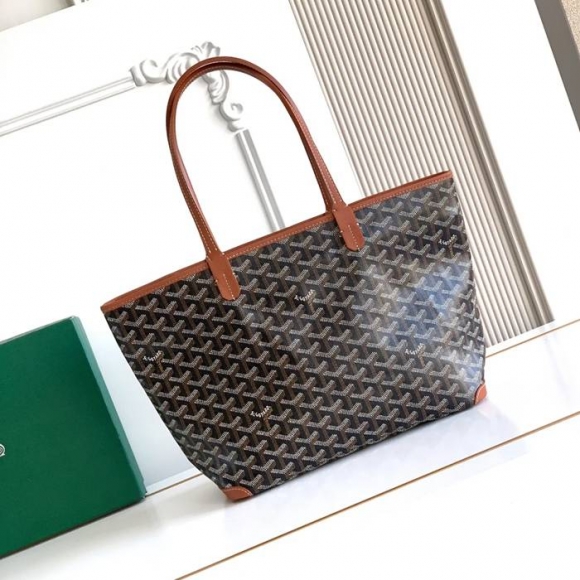GOYARD 5508 レザー ブラウン ショルダーバッグ、トートバッグ、ハンドバッグ サンルイ、レザー、小 サイズ:41/30×25×13cm GOYARD 5508 レザー ブラウン ショルダーバッグ、トートバッグ、ハンドバッグ サンルイ、レザー、小 サイズ:41/30×25×13cm