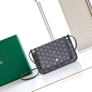 GOYARD 5509 グレー 斜め掛けバッグ、封筒バッグ、ハンドバッグ 小 20.5x14x2.5cm サイズ:20.5x14x2.5cm