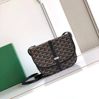 GOYARD 9202 ブラック 斜め掛けバッグ、ハンドバッグ 小 22x16cm サイズ:22x16cm