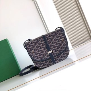 GOYARD 9202 ブルー、ネイビー 斜め掛けバッグ、ハンドバッグ 小 22x16cm サイズ:22x16cm