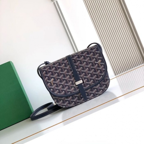 GOYARD 9202 ブルー、ネイビー 斜め掛けバッグ、ハンドバッグ 小 22x16cm サイズ:22x16cm GOYARD 9202 ブルー、ネイビー 斜め掛けバッグ、ハンドバッグ 小 22x16cm サイズ:22x16cm
