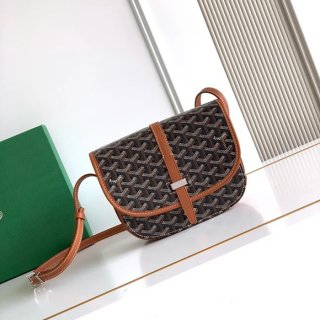 GOYARD 9202 ブラウン 斜め掛けバッグ、ハンドバッグ 小 22x16cm サイズ:22x16cm