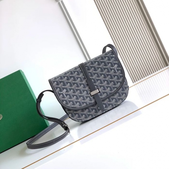 GOYARD 9202 グレー 斜め掛けバッグ、ハンドバッグ 小 22x16cm サイズ:22x16cm GOYARD 9202 グレー 斜め掛けバッグ、ハンドバッグ 小 22x16cm サイズ:22x16cm