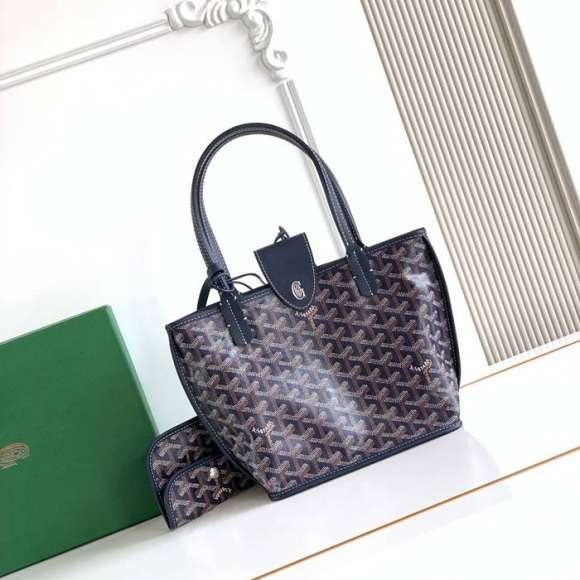 GOYARD S5503 キャンバス、レザー グレー ショルダーバッグ、ミニバッグ、ハンドバッグ キャンバス、レザー、ミニ 20x20x10cm サイズ:20x20x10cm GOYARD S5503 キャンバス、レザー グレー ショルダーバッグ、ミニバッグ、ハンドバッグ キャンバス、レザー、ミニ 20x20x10cm サイズ:20x20x10cm
