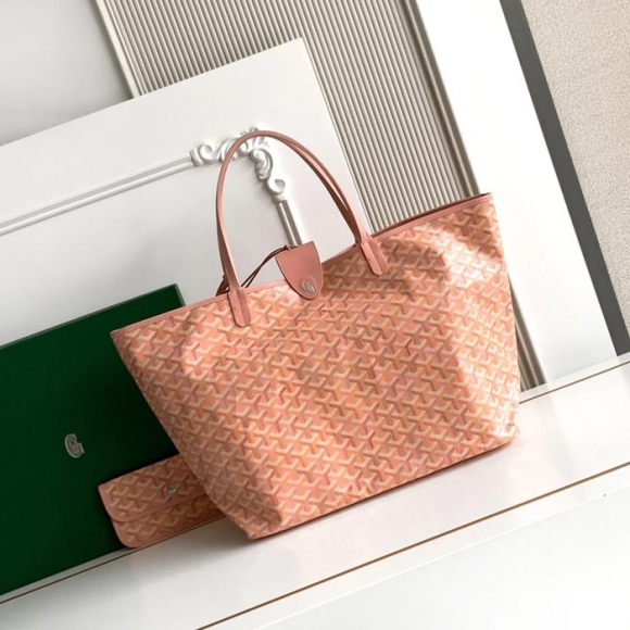 GOYARD 6603 キャンバス、レザー ショルダーバッグ、ハンドバッグ キャンバス、レザー、大 サイズ:47/34×27×14cm GOYARD 6603 キャンバス、レザー ショルダーバッグ、ハンドバッグ キャンバス、レザー、大 サイズ:47/34×27×14cm