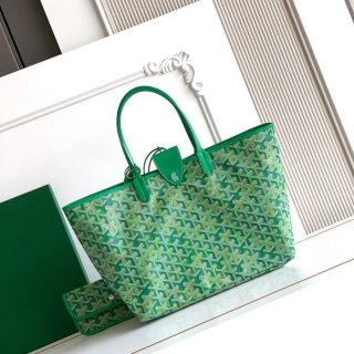 GOYARD 6603 キャンバス、レザー ショルダーバッグ、ハンドバッグ キャンバス、レザー、大 サイズ:47/34×27×14cm