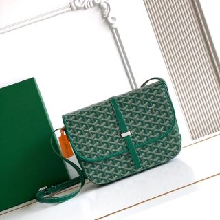 GOYARD 020183 キャンバス グリーン 斜め掛けバッグ、ハンドバッグ キャンバス、中 29x23cm サイズ:29x23cm GOYARD 020183 キャンバス グリーン 斜め掛けバッグ、ハンドバッグ キャンバス、中 29x23cm サイズ:29x23cm
