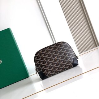 GOYARD 6107 レザー ブラック ハンドバッグ、ハンドバッグ ヴァンドーム、レザー、クラシック 18x13.5cm サイズ:18x13.5cm