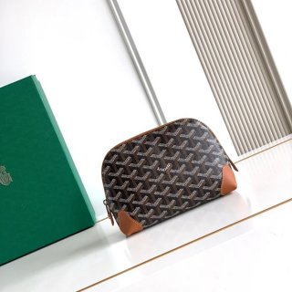 GOYARD 6107 レザー ブラウン ハンドバッグ、ハンドバッグ ヴァンドーム、レザー、クラシック 18x13.5cm サイズ:18x13.5cm