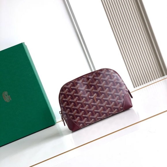 GOYARD 6107 レザー ワインレッド ハンドバッグ、ハンドバッグ ヴァンドーム、レザー、クラシック 18x13.5cm サイズ:18x13.5cm