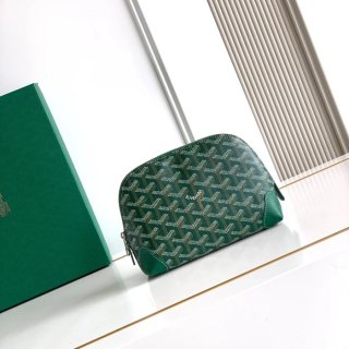 GOYARD 6107 レザー グリーン ハンドバッグ、ハンドバッグ ヴァンドーム、レザー、クラシック 18x13.5cm サイズ:18x13.5cm