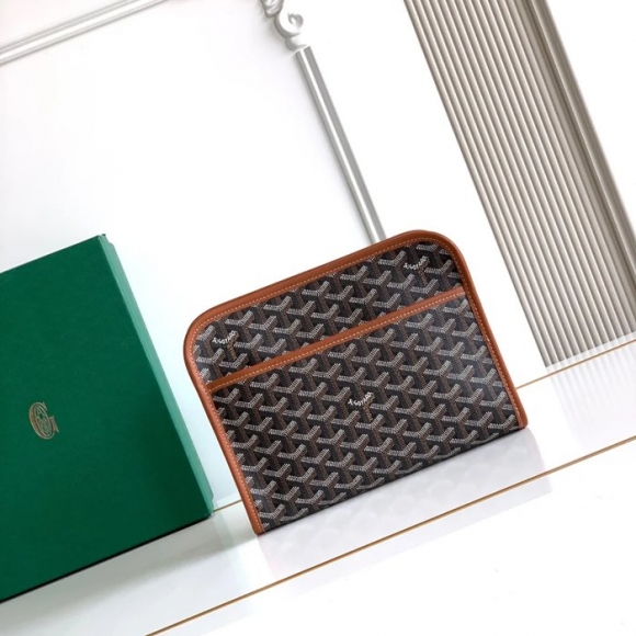 GOYARD ジュヴァンス 中洗面ポーチ 棕 サイズ:24.5x19cm GOYARD ジュヴァンス 中洗面ポーチ 棕 サイズ:24.5x19cm