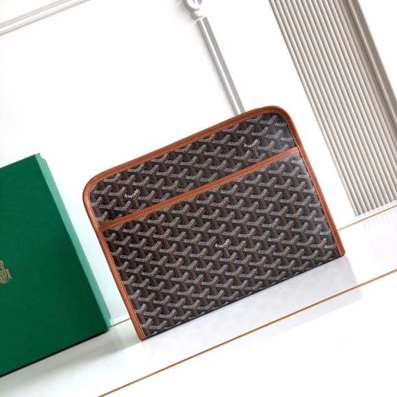 GOYARD ジュヴァンス 大洗面ポーチ 棕 サイズ:29.5x23x7.5cm GOYARD ジュヴァンス 大洗面ポーチ 棕 サイズ:29.5x23x7.5cm