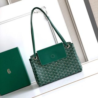 GOYARD 6685 レザー グリーン ハンドバッグ ルエット、レザー 31x23x14cm サイズ:31x23x14cm GOYARD 6685 レザー グリーン ハンドバッグ ルエット、レザー 31x23x14cm サイズ:31x23x14cm
