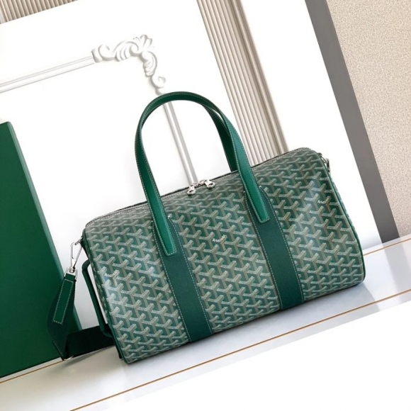 GOYARD バレル40 スポーツトラベルバッグ 緑 サイズ:40x23x23cm GOYARD バレル40 スポーツトラベルバッグ 緑 サイズ:40x23x23cm