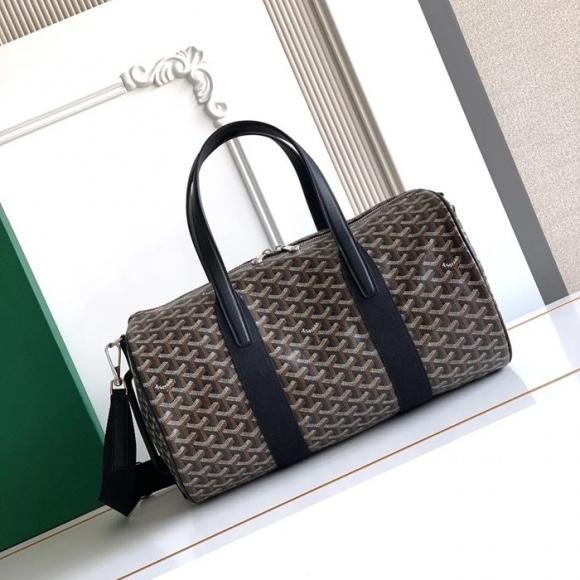 GOYARD バレル40 スポーツトラベルバッグ 黒 サイズ:40x23x23cm GOYARD バレル40 スポーツトラベルバッグ 黒 サイズ:40x23x23cm