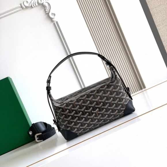 GOYARD 8031 ブラック 化粧ポーチ、ハンドバッグ ボーイング 24x13x12cm サイズ:24x13x12cm GOYARD 8031 ブラック 化粧ポーチ、ハンドバッグ ボーイング 24x13x12cm サイズ:24x13x12cm