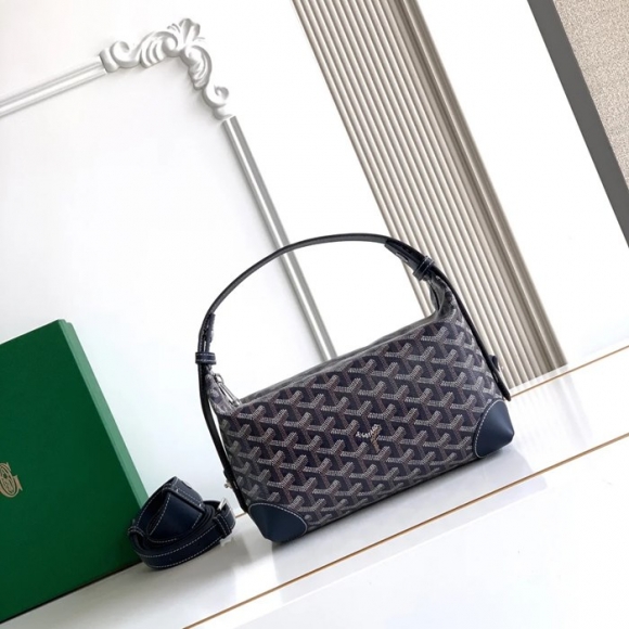 GOYARD 8031 ブルー 化粧ポーチ、ハンドバッグ ボーイング 24x13x12cm サイズ:24x13x12cm GOYARD 8031 ブルー 化粧ポーチ、ハンドバッグ ボーイング 24x13x12cm サイズ:24x13x12cm