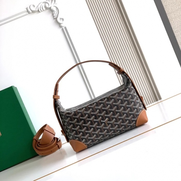 GOYARD 8031 ブラウン 化粧ポーチ、ハンドバッグ ボーイング 24x13x12cm サイズ:24x13x12cm GOYARD 8031 ブラウン 化粧ポーチ、ハンドバッグ ボーイング 24x13x12cm サイズ:24x13x12cm
