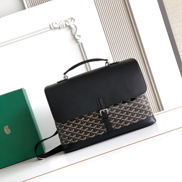 GOYARD シタディン 小メッセンジャー 黒 サイズ:38x33cm GOYARD シタディン 小メッセンジャー 黒 サイズ:38x33cm