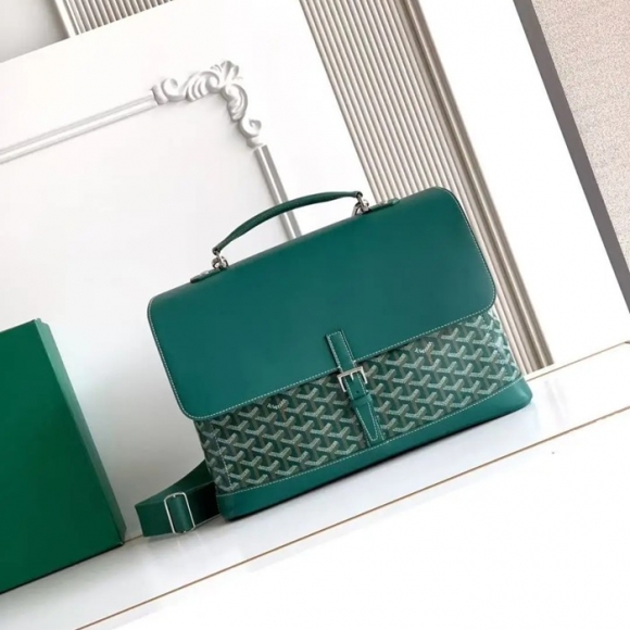 GOYARD シタディン 小メッセンジャー 緑 サイズ:38x33cm GOYARD シタディン 小メッセンジャー 緑 サイズ:38x33cm