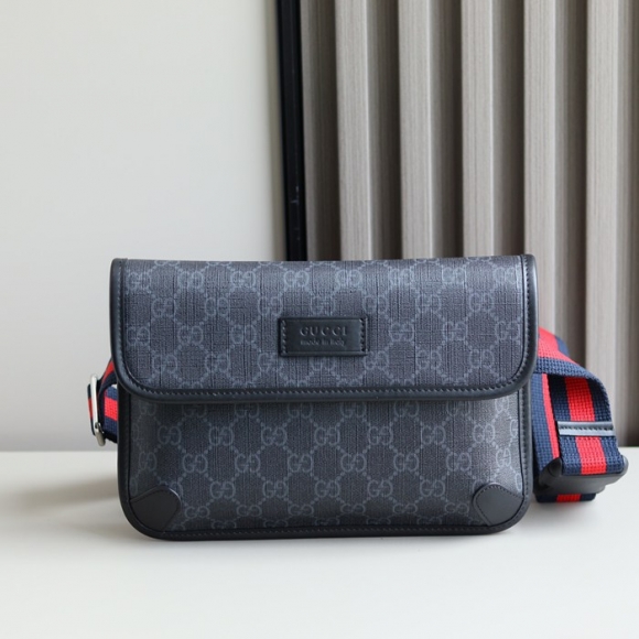 GUCCI ウエストバッグ 黒灰 サイズ:24x17x3.5cm GUCCI ウエストバッグ 黒灰 サイズ:24x17x3.5cm