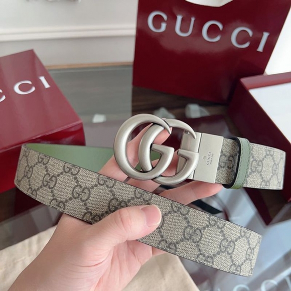 グッチ メンズ ベルト 回転式GG 3.8cm グッチ メンズ ベルト 回転式GG 3.8cm