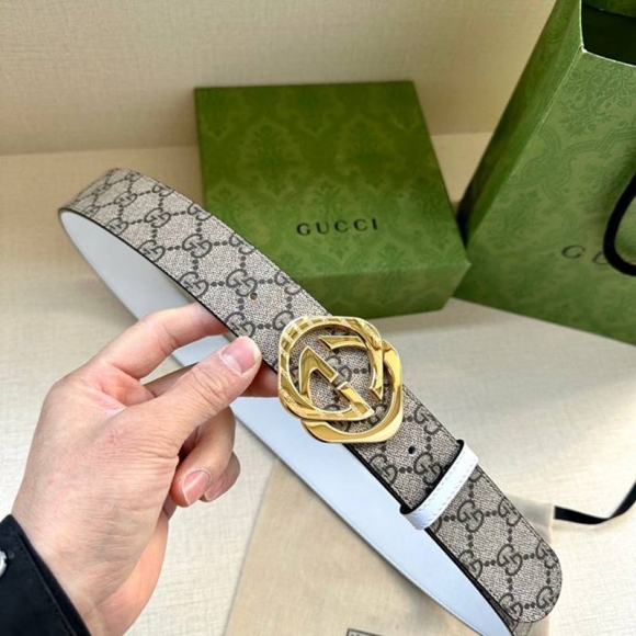 グッチ メンズ ベルト GGマーモント 4.0cm グッチ メンズ ベルト GGマーモント 4.0cm