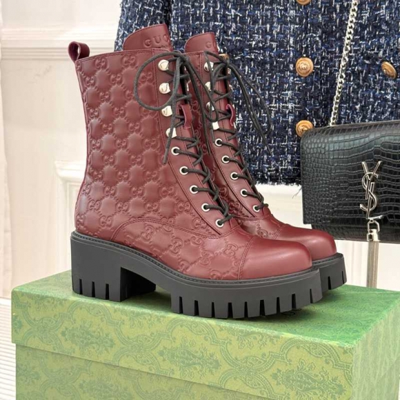 【GUCCI】GGマーチンブーツレディース