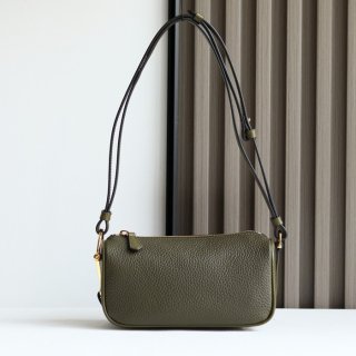 GUCCI 860784 カーフレザー、レザー グリーン、ブラウン、ゴールド ハンドバッグ 馬銜、クラシック 20x19cm サイズ:20x19cm
