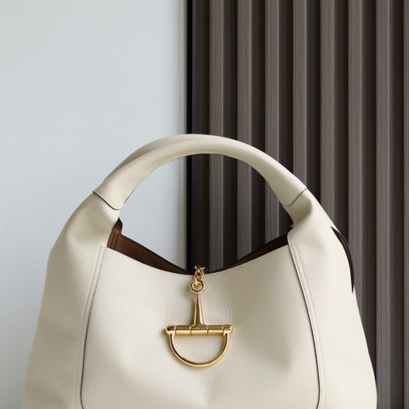 GUCCI 837466 カーフレザー、レザー ブラック、ホワイト、ブラウン ショルダーバッグ、財布 馬銜、クラシック 46x26x16cm サイズ:46x26x16cm GUCCI 837466 カーフレザー、レザー ブラック、ホワイト、ブラウン ショルダーバッグ、財布 馬銜、クラシック 46x26x16cm サイズ:46x26x16cm