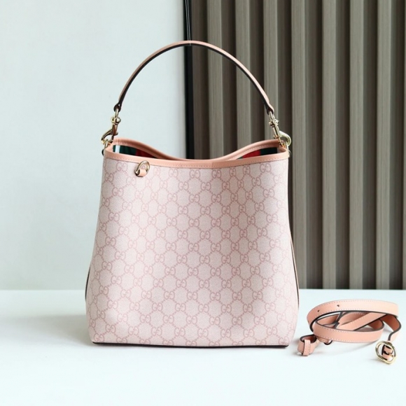 GUCCI 815103 ピンク ハンドバッグ 25x16cm サイズ:25x16cm