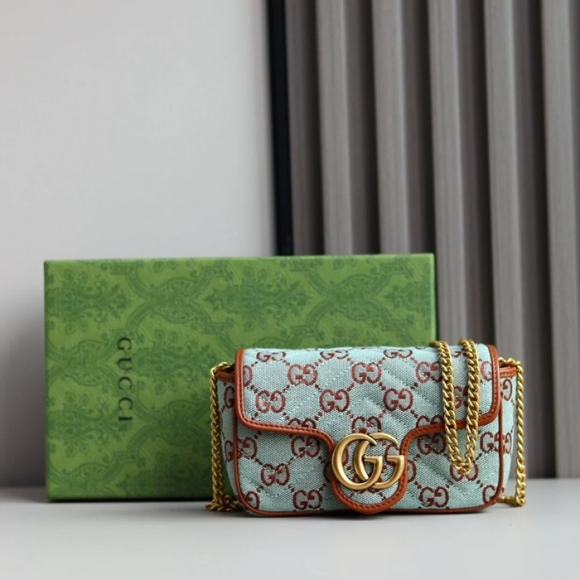 GUCCI 783141 カーフレザー、キャンバス 斜め掛けバッグ、ショルダーバッグ 16x10cm サイズ:16x10cm GUCCI 783141 カーフレザー、キャンバス 斜め掛けバッグ、ショルダーバッグ 16x10cm サイズ:16x10cm
