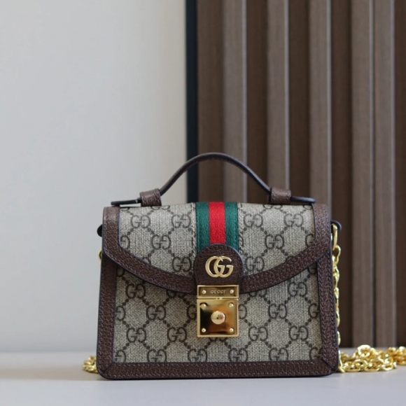 GUCCI 696180 キャンバス ブラウン 斜め掛けバッグ、ショルダーバッグ、ハンドバッグ オフィディア、GG、クラシック 18x13cm サイズ:18x13cm GUCCI 696180 キャンバス ブラウン 斜め掛けバッグ、ショルダーバッグ、ハンドバッグ オフィディア、GG、クラシック 18x13cm サイズ:18x13cm