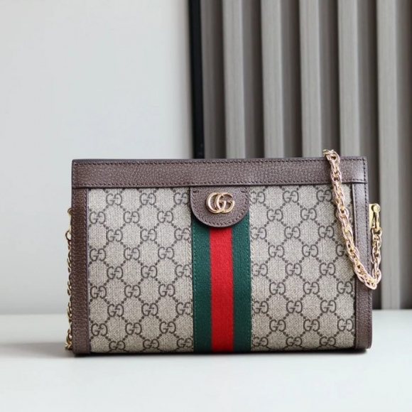 GUCCI 503877 キャンバス、レザー 斜め掛けバッグ、ハンドバッグ オフィディア、GG 26x17cm サイズ:26x17cm