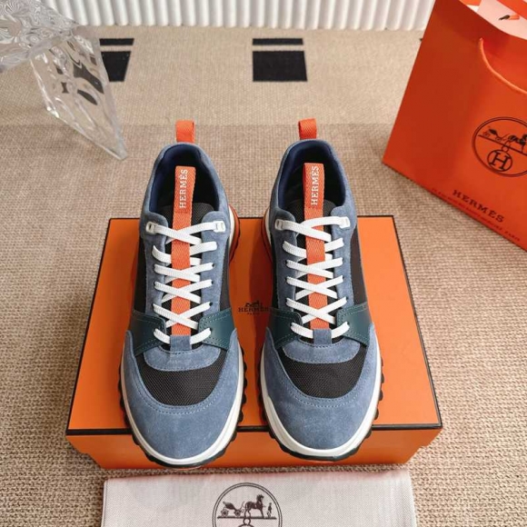 【HERMES】スニーカーレザースニーカーメンズ 【HERMES】スニーカーレザースニーカーメンズ