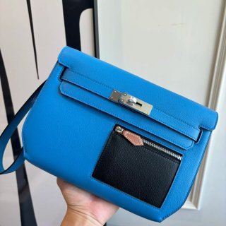 HERMES ケリー デペッシュ 25 クラッチバッグ エバーカラー革 ショルダーストラップ付き サイズ: HERMES ケリー デペッシュ 25 クラッチバッグ エバーカラー革 ショルダーストラップ付き サイズ: