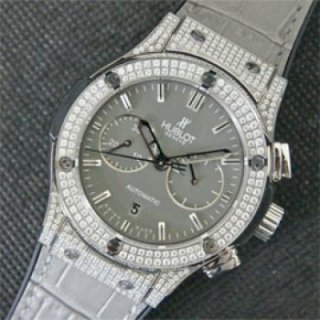 HUBLOT クラシックフュージョン グレー文字盤 30分積算計 実物写真 HUBLOT クラシックフュージョン グレー文字盤 30分積算計 実物写真