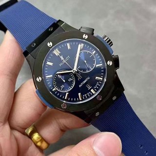 HUBLOT クラシックフュージョン クロノグラフ 521.CM.7170.RX ブルー 7750搭載 2024新品 HUBLOT クラシックフュージョン クロノグラフ 521.CM.7170.RX ブルー 7750搭載 2024新品