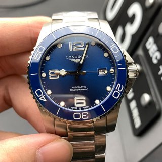 LONGINES L3.780.4.96.6 ZF製 ハイドロコンクエスト 41mm ブルー 本物級 LONGINES L3.780.4.96.6 ZF製 ハイドロコンクエスト 41mm ブルー 本物級
