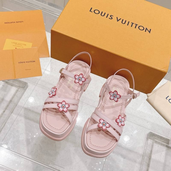 【LOUISVUITTON】マヤフラットフォームサンダルレザーサンダルレディース 【LOUISVUITTON】マヤフラットフォームサンダルレザーサンダルレディース