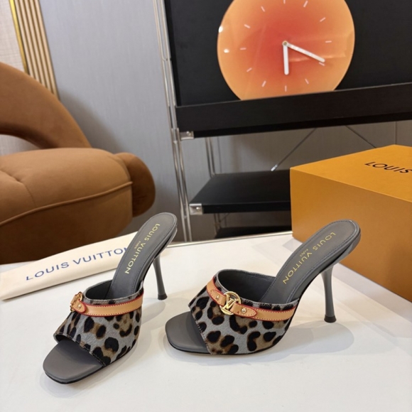 【LOUISVUITTON】ハイヒールサンダルレザーサンダルスリッポンレディース 【LOUISVUITTON】ハイヒールサンダルレザーサンダルスリッポンレディース