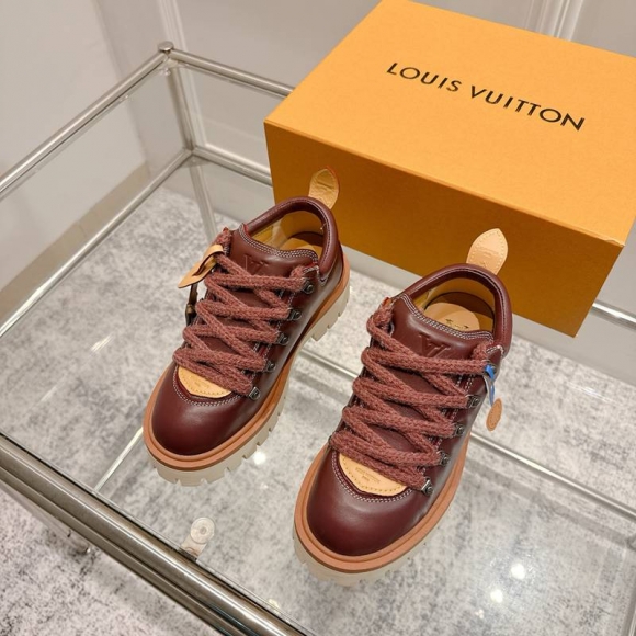 【LOUISVUITTON】リミックス登山ブーツレザーブーツ厚底ブーツメンズレディース 【LOUISVUITTON】リミックス登山ブーツレザーブーツ厚底ブーツメンズレディース