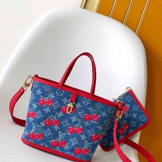LOUIS VUITTON M14997 牛皮 モノグラム デニム ハンドバッグ 26.5x16.5x11cm サイズ:26.5x16.5x11cm LOUIS VUITTON M14997 牛皮 モノグラム デニム ハンドバッグ 26.5x16.5x11cm サイズ:26.5x16.5x11cm